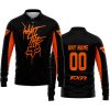 WHAT THE FOX – LIMITED EDITION – FXR - BLACK ORANGE - LONG SLEEVE POLO SHIRT
