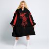 WHAT THE FOX – LIMITED EDITION – GAS GAS - BLACK RED - OODIE BLANKET HOODIE