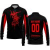 WHAT THE FOX – LIMITED EDITION – HONDA - BLACK RED - LONG SLEEVE POLO SHIRT