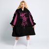 WHAT THE FOX – LIMITED EDITION – HUSQVARNA - BLACK PINK 1 - OODIE BLANKET HOODIE