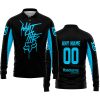 WHAT THE FOX – LIMITED EDITION – HUSQVARNA - BLACK SKY BLUE - LONG SLEEVE POLO SHIRT