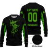 WHAT THE FOX – LIMITED EDITION – KAWASAKI - BLACK GREEN - SWEATER UGLY