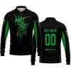 WHAT THE FOX – LIMITED EDITION – MONSTER ENERGY - BLACK GREEN - LONG SLEEVE POLO SHIRT