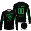 WHAT THE FOX – LIMITED EDITION – MONSTER ENERGY - BLACK GREEN - SWEATER UGLY