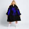 WHAT THE FOX – LIMITED EDITION – RED BULL - BLACK BLUE - OODIE BLANKET HOODIE