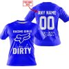 RACING GIRLS LIKE IT DIRTY - FOX RACING - BLUE - T-SHIRT