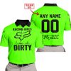 RACING GIRLS LIKE IT DIRTY - FOX RACING - GREEN - POLO SHIRT