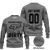 RACING GIRLS LIKE IT DIRTY - FOX RACING - GREY - SWEATER UGLY