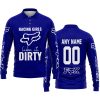 RACING GIRLS LIKE IT DIRTY - FOX RACING - NAVY - LONG SLEEVE POLO SHIRT