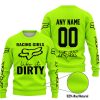 RACING GIRLS LIKE IT DIRTY - FOX RACING - NEON - SWEATER UGLY
