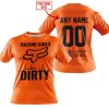 RACING GIRLS LIKE IT DIRTY - FOX RACING - ORANGE - T-SHIRT