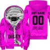 RACING GIRLS LIKE IT DIRTY - FOX RACING - PINK - FLEECE ZIP HOODIE