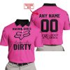 RACING GIRLS LIKE IT DIRTY - FOX RACING - PINK 1 - POLO SHIRT