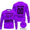 RACING GIRLS LIKE IT DIRTY - FOX RACING - PURPLE - SWEATER UGLY
