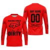 RACING GIRLS LIKE IT DIRTY - FOX RACING - RED - JERSEY