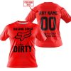 RACING GIRLS LIKE IT DIRTY - FOX RACING - RED - T-SHIRT
