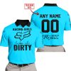 RACING GIRLS LIKE IT DIRTY - FOX RACING - SKY BLUE - POLO SHIRT
