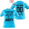 RACING GIRLS LIKE IT DIRTY - FOX RACING - SKY BLUE - T-SHIRT