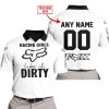 RACING GIRLS LIKE IT DIRTY - FOX RACING - WHITE - POLO SHIRT
