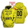 RACING GIRLS LIKE IT DIRTY - FOX RACING - YELLOW