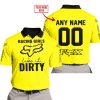RACING GIRLS LIKE IT DIRTY - FOX RACING - YELLOW - POLO SHIRT