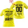 RACING GIRLS LIKE IT DIRTY - FOX RACING - YELLOW - T-SHIRT