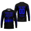 RACING GIRLS LIKE IT DIRTY - FOX RACING - BLACK BLUE - JERSEY