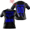 RACING GIRLS LIKE IT DIRTY - FOX RACING - BLACK BLUE - T-SHIRT