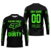 RACING GIRLS LIKE IT DIRTY - FOX RACING - BLACK GREEN - JERSEY
