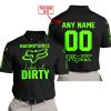 RACING GIRLS LIKE IT DIRTY - FOX RACING - BLACK GREEN - POLO SHIRT