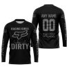 RACING GIRLS LIKE IT DIRTY - FOX RACING - BLACK GREY - JERSEY
