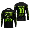 RACING GIRLS LIKE IT DIRTY - FOX RACING - BLACK NEON - JERSEY