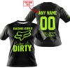 RACING GIRLS LIKE IT DIRTY - FOX RACING - BLACK NEON - T-SHIRT