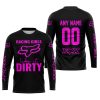 RACING GIRLS LIKE IT DIRTY - FOX RACING - BLACK PINK - JERSEY