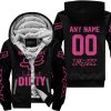 RACING GIRLS LIKE IT DIRTY - FOX RACING - BLACK PINK 1 - FLEECE ZIP HOODIE