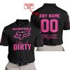 RACING GIRLS LIKE IT DIRTY - FOX RACING - BLACK PINK 1 - POLO SHIRT