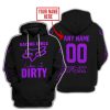 RACING GIRLS LIKE IT DIRTY - FOX RACING - BLACK PURPLE