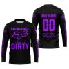 RACING GIRLS LIKE IT DIRTY - FOX RACING - BLACK PURPLE - JERSEY