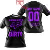 RACING GIRLS LIKE IT DIRTY - FOX RACING - BLACK PURPLE - T-SHIRT