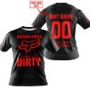 RACING GIRLS LIKE IT DIRTY - FOX RACING - BLACK RED - T-SHIRT