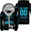 RACING GIRLS LIKE IT DIRTY - FOX RACING - BLACK SKY BLUE - FLEECE ZIP HOODIE