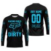 RACING GIRLS LIKE IT DIRTY - FOX RACING - BLACK SKY BLUE - JERSEY