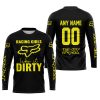 RACING GIRLS LIKE IT DIRTY - FOX RACING - BLACK YELLOW - JERSEY