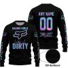 RACING GIRLS LIKE IT DIRTY - FOX RACING - BLACK V1 - SWEATER UGLY
