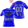 RACING GIRLS LIKE IT DIRTY - FOX RACING - BLUE V1 - T-SHIRT