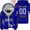 RACING GIRLS LIKE IT DIRTY - FOX RACING - NAVY V1 - FLEECE ZIP HOODIE