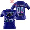 RACING GIRLS LIKE IT DIRTY - FOX RACING - NAVY V1 - T-SHIRT