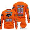 RACING GIRLS LIKE IT DIRTY - FOX RACING - ORANGE V1 - SWEATER UGLY