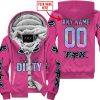 RACING GIRLS LIKE IT DIRTY - FOX RACING - PINK 1 V1 - FLEECE ZIP HOODIE