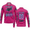 RACING GIRLS LIKE IT DIRTY - FOX RACING - PINK 1 V1 - LONG SLEEVE POLO SHIRT